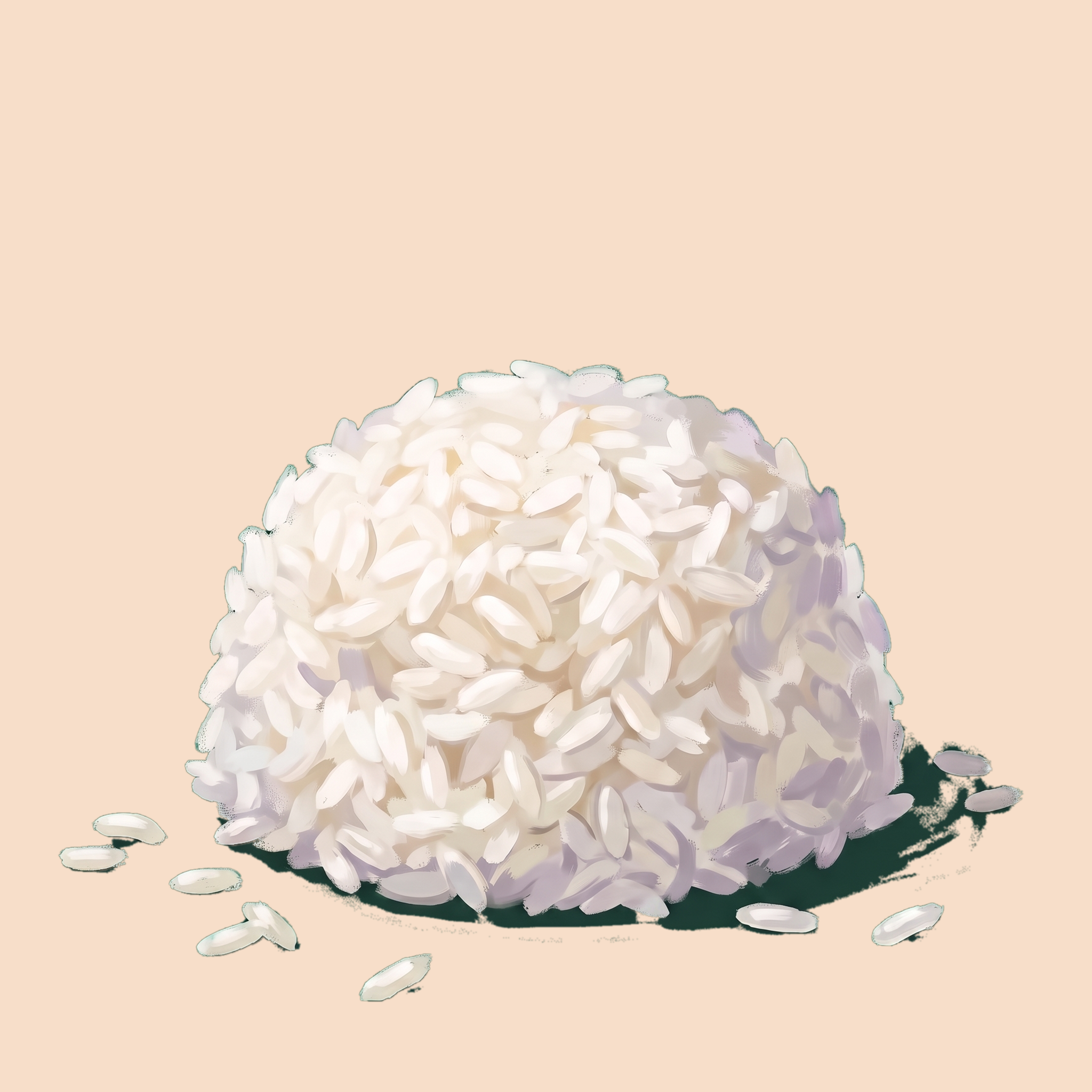 rice on tan